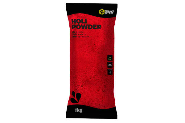 sachet de 1kg de poudre holi rouge