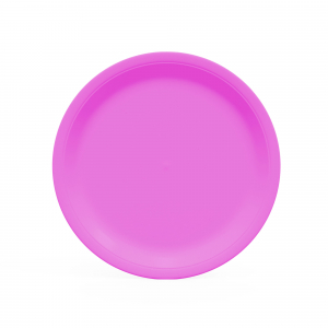 assiette en carton fuchsia