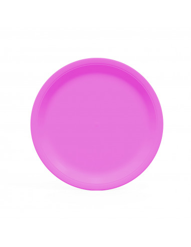 assiette en carton fuchsia