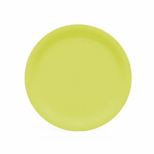 assiette en carton vert anis, vert clair