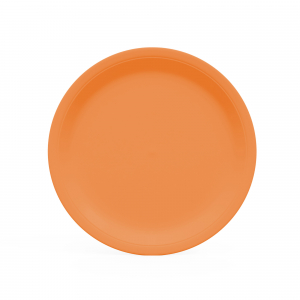 assiette en carton mandarine, orange
