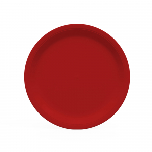 assiette en carton rouge