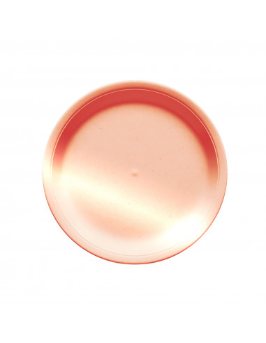 assiette en carton rose gold