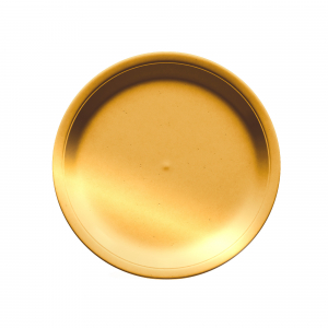 assiette carton doré or