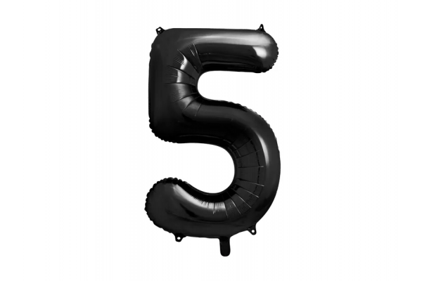 ballon chiffre 5 noir