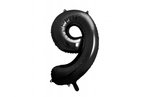 ballon chiffre 9 noir