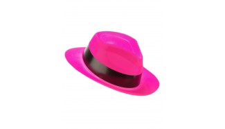 chapeau fluo rose