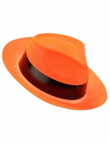 chapeau fluo orange