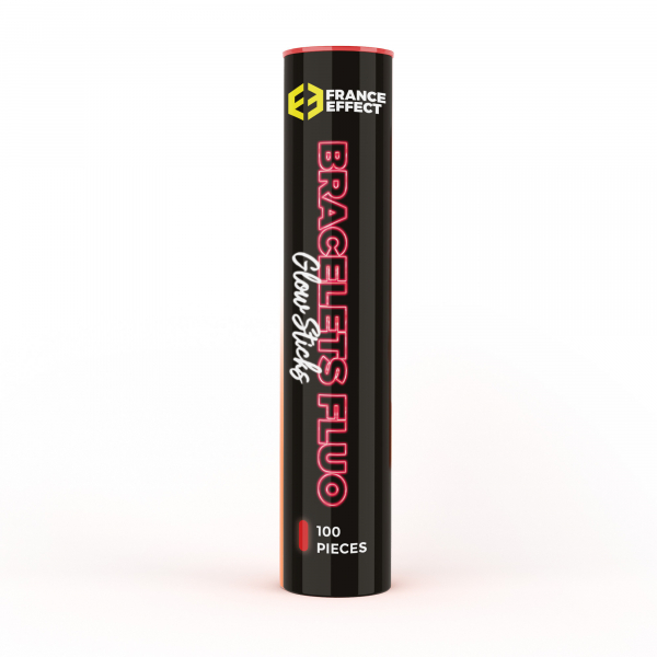 Bracelet lumineux LED orange étanche pour soirée animée ou sport