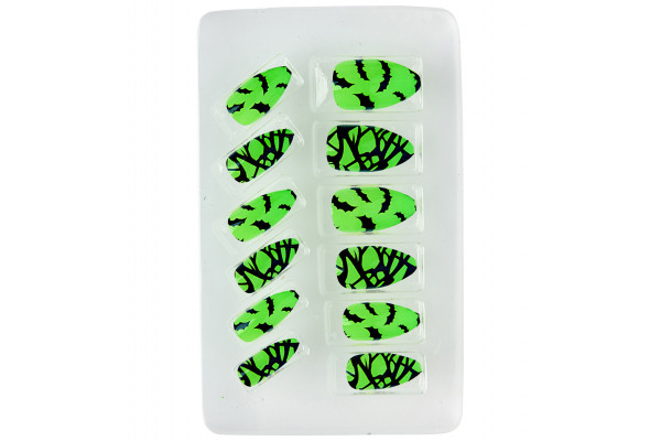 faux ongles fluo vert