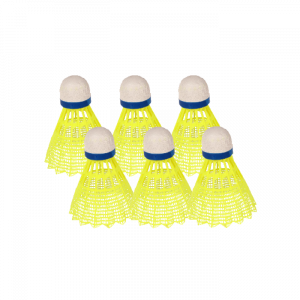 Lot de 6 volants de badminton fluorescent