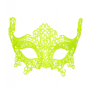 masque loup neon jaune