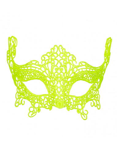 masque loup neon jaune