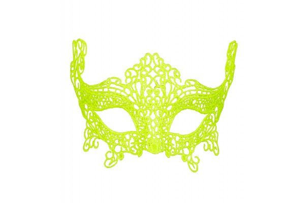 masque loup neon jaune