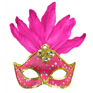 masque loup rose bresil
