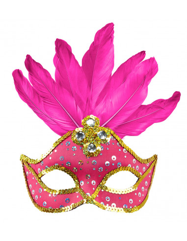 masque loup rose bresil