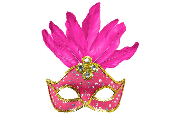 masque loup rose bresil