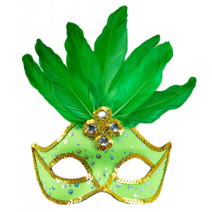 masque loup vert bresil