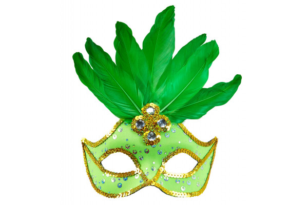 masque loup vert bresil