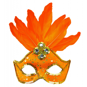 masque loup orange bresil