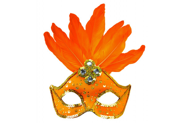 masque loup orange bresil