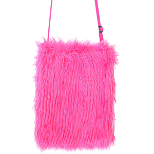 sac a main peluche rose