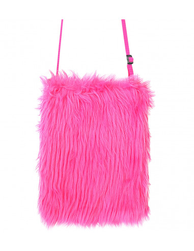 sac a main peluche rose