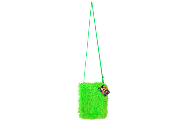 sac a main peluche vert fluo deguisement