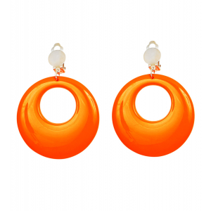 paire de boucles oreilles orange