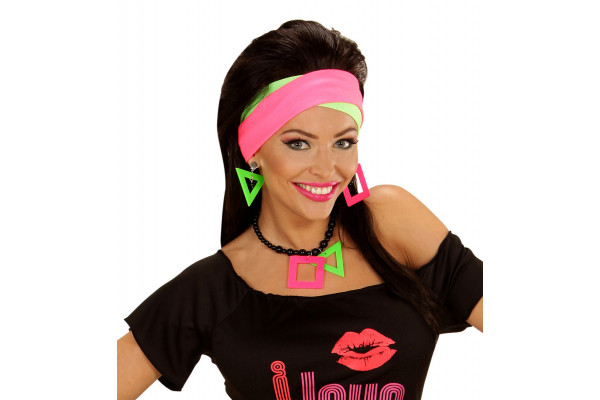 set de collier neon femme