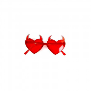 lunettes coeur rouge