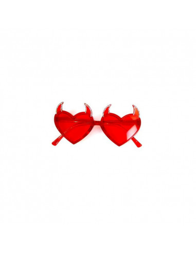 lunettes coeur rouge