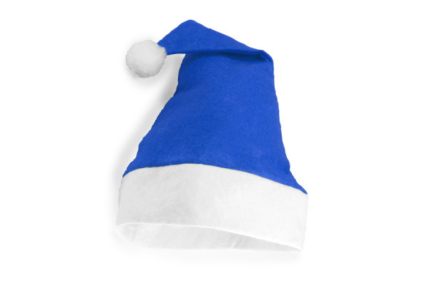 Bonnet de noël bleu