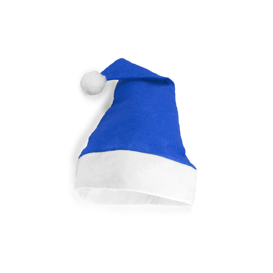 Bonnet de noël bleu