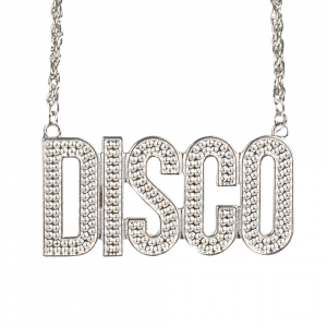 Collier Disco argent