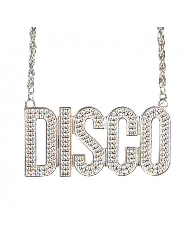 Collier Disco argent