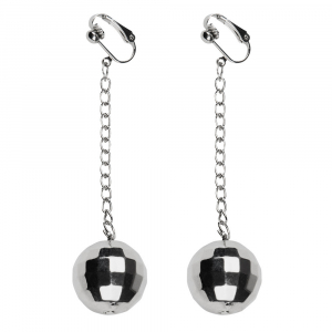 Boucles d'oreilles boule Disco