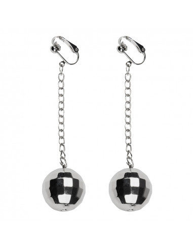 Boucles d'oreilles boule Disco