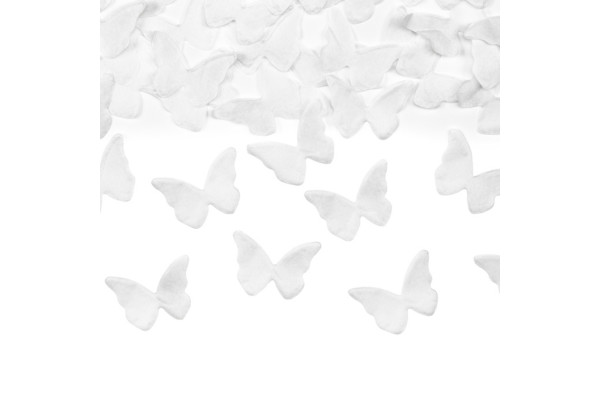 papillons blanc confettis papier