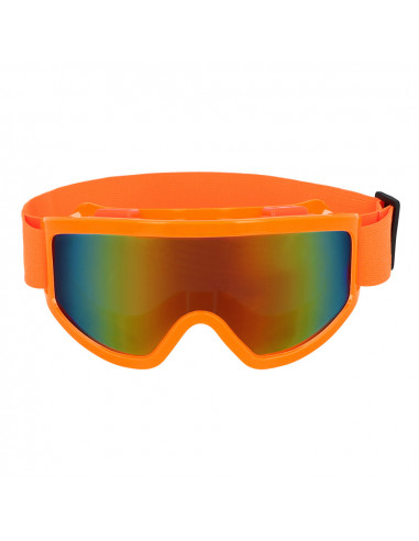 lunettes de ski orange fluo