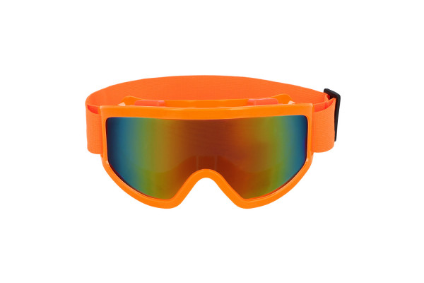 lunettes de ski orange fluo