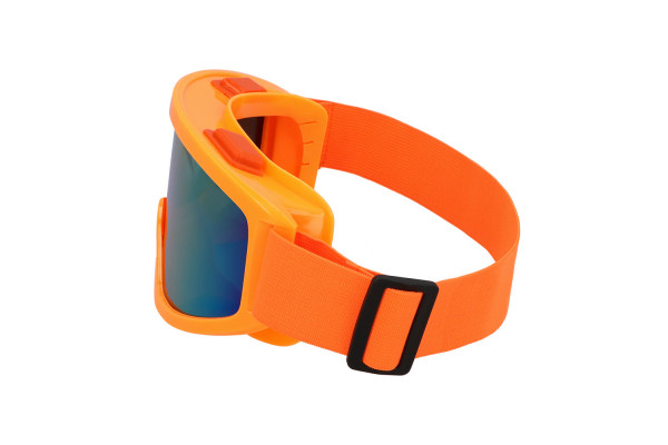 lunettes de ski orange fluo fete