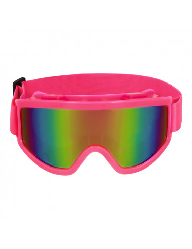 lunettes ski rose fluo