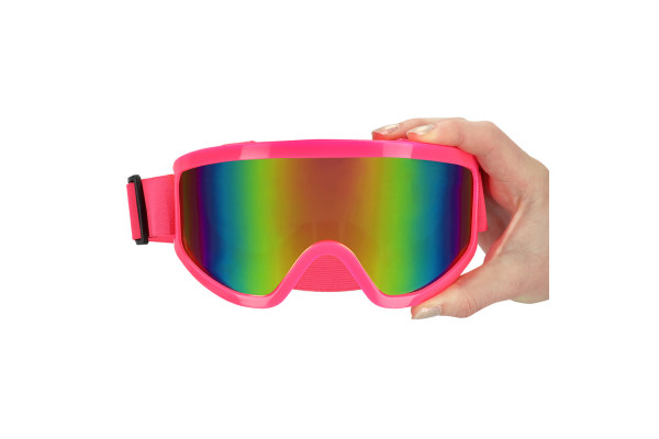 lunettes ski rose fluo neon