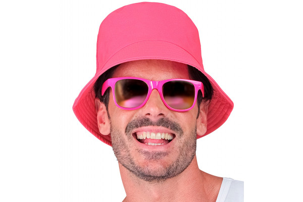 chapeau bob rose fluo homme