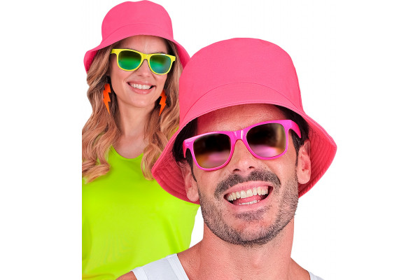 chapeau bob rose fluo  neon