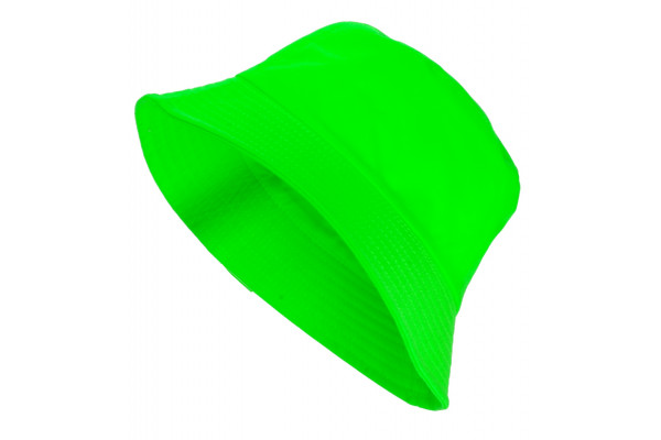 chapeau bob vert fluo