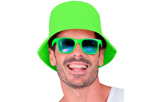 chapeau bob vert fluo homme