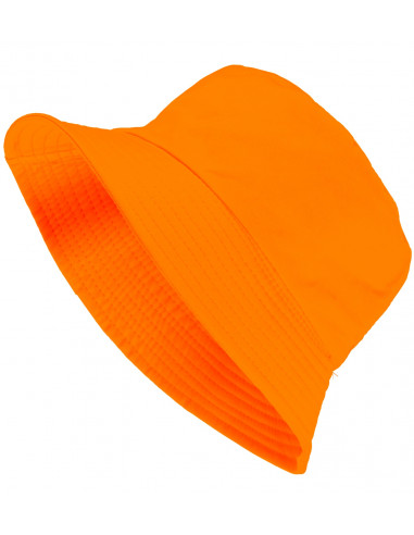 chapeau bob orange fluo