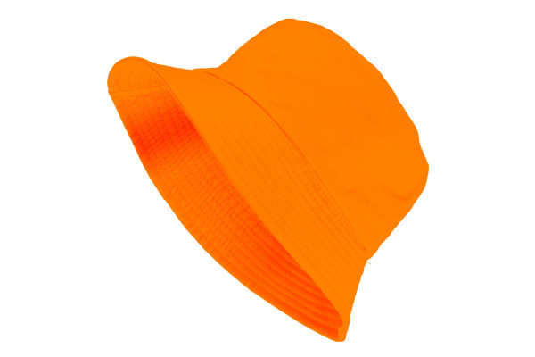 chapeau bob orange fluo